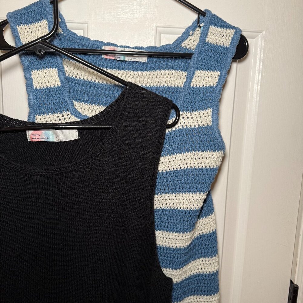 Free People Bundle of 2 Crochet Felicity Sweater Dresses